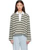 rag & bone rag & bone Green Kelly Boxy Striped Long-Sleeve Polo - 1