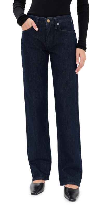 rag & bone rag & bone Harlow Full Slim Straight Jeans darkrinse