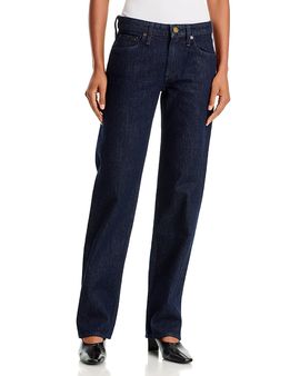 Rag & Bone rag & bone Harlow High Rise Slim Straight Jeans in Darkrinse
