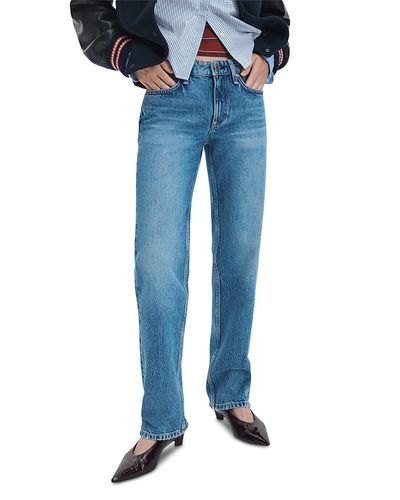 Rag & Bone rag & bone Harlow Low Rise Slim Straight Jeans in Candice