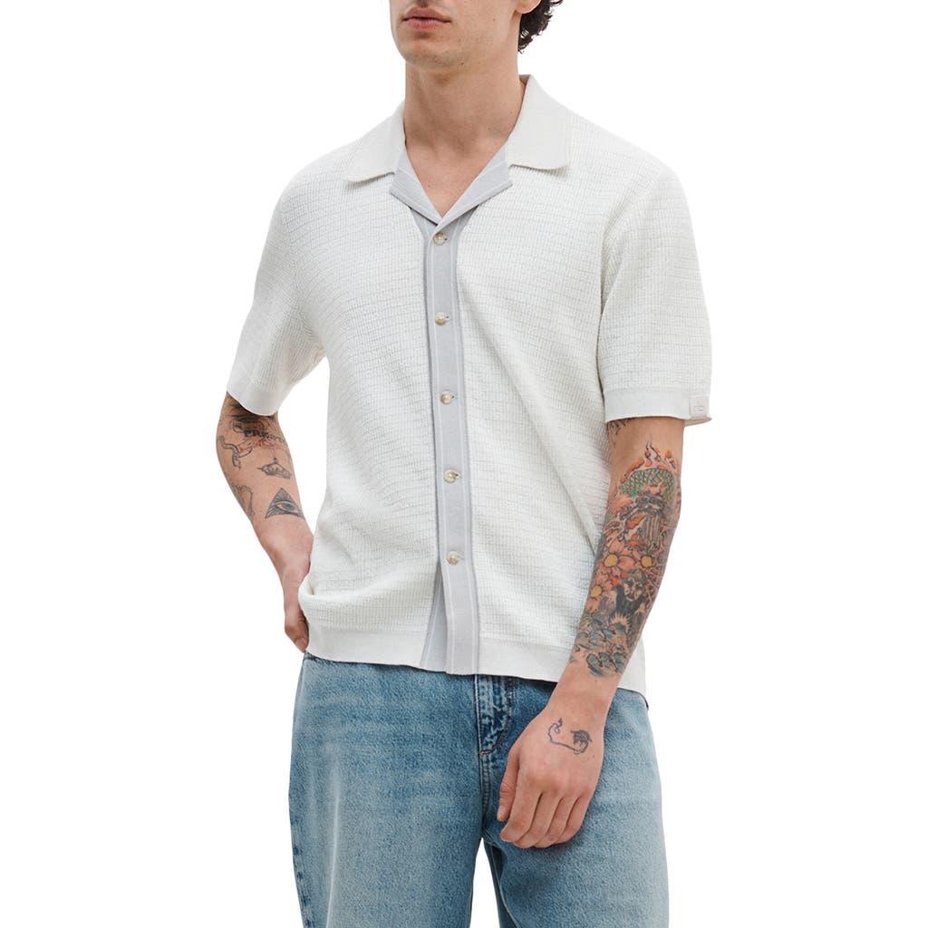 rag & bone rag & bone Harvey Block Stitch Camp Shirt
