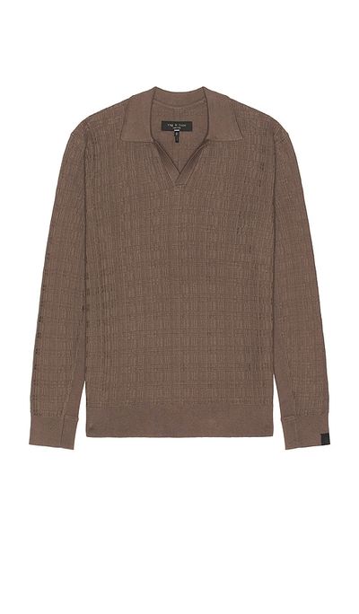 Rag & Bone Rag & Bone Harvey Plaid Johnny Collar Polo