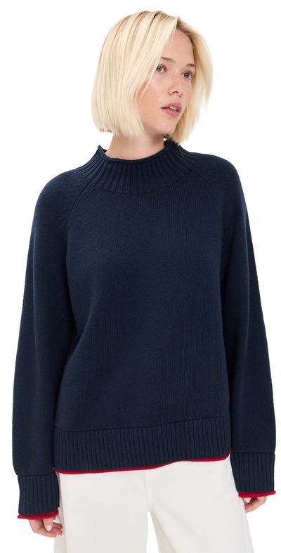 rag & bone rag & bone Hazel Roll Neck Sweater Navy