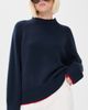 rag & bone rag & bone Hazel Roll Neck Sweater Navy - 2
