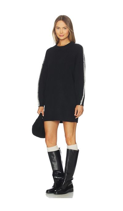 rag and bone black dress Rag & Bone Brigette Dress in Black main image 0