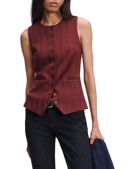 Rag & Bone rag & bone Irina Ponte Jacquard Tailored Vest