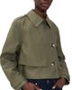rag & bone rag & bone Jamie Cropped Trench Coat Argrn - 1