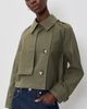 rag & bone rag & bone Jamie Cropped Trench Coat Argrn - 2