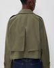 rag & bone rag & bone Jamie Cropped Trench Coat Argrn - 3