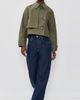 rag & bone rag & bone Jamie Cropped Trench Coat Argrn - 5