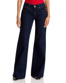 Rag & Bone rag & bone Josie Cotton Low Rise Flare Jeans in Darkrinse