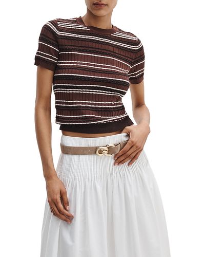 Rag & Bone rag & bone Karina Stripe Short Sleeve Sweater
