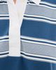 rag & bone rag & bone Kelly Stripe Long Sleeve Polo Blue Multi - 6