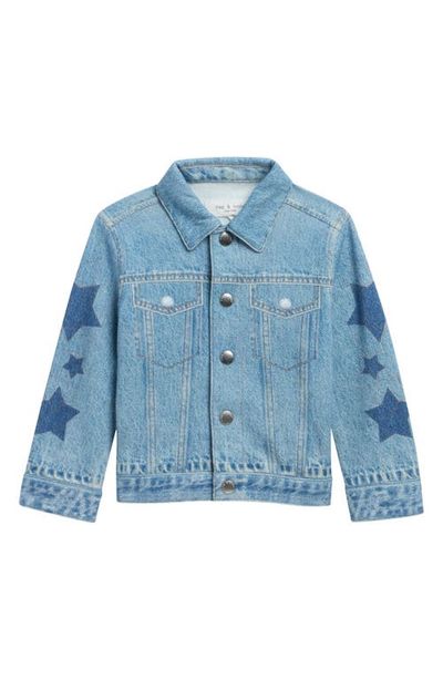 rag & bone rag & bone Kids' Miramar Terry Star Trucker Jacket