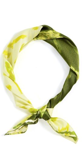 rag & bone rag & bone Kit Silk Bandana Lime One