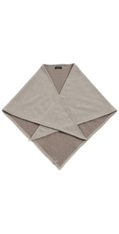 rag & bone rag & bone Kristie Triangle Shawl Dark Sand Multi One