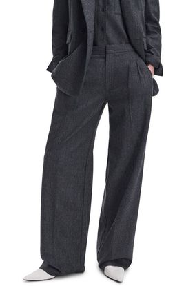 rag & bone rag & bone Lawrence Wide Leg Wool Blend Tailored Pants