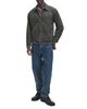 Rag & Bone rag & bone Leather Collar Cotton Denim Workwear Jacket - 2