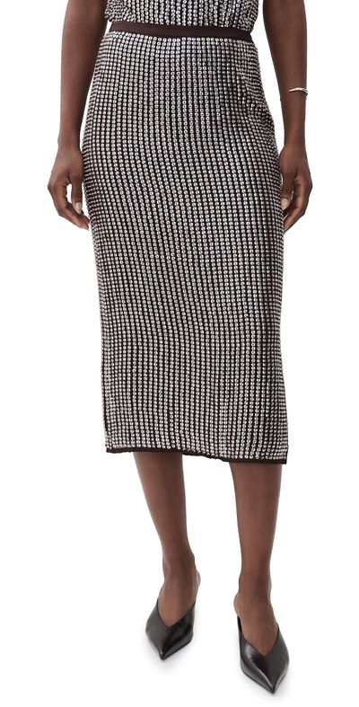 rag & bone rag & bone Lili Sequined Skirt Chocolate