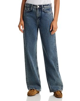 Rag & Bone rag & bone Logan Cotton High Rise Wide Leg Jeans in Kingston