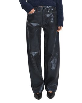 Rag & Bone rag & bone Logan Cotton Wide Leg Jeans in Rinse Foil