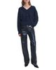 Rag & Bone rag & bone Logan Cotton Wide Leg Jeans in Rinse Foil - 2