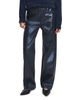 Rag & Bone rag & bone Logan Cotton Wide Leg Jeans in Rinse Foil - 4