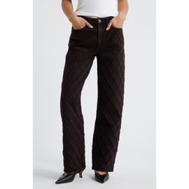rag & bone rag & bone Logan Mid Rise Wide Leg Quilted Jeans