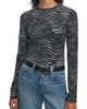 rag & bone rag & bone Luca Zebra Long Sleeve T-Shirt - 1