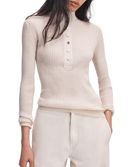 Rag & Bone rag & bone Lucy Henley Stand Collar Sweater