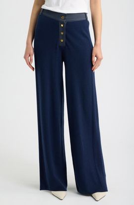 rag & bone rag & bone Lucy Wide Leg Wool Blend Pants