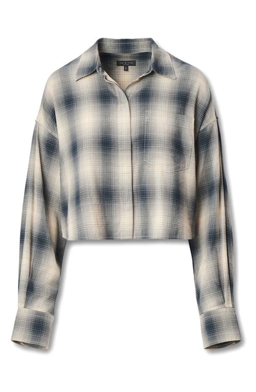 rag & bone rag & bone Marin Plaid Crop Button-Up Shirt