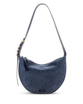 Rag & Bone rag & bone Mercer Medium Blue Canvas Hobo Bag