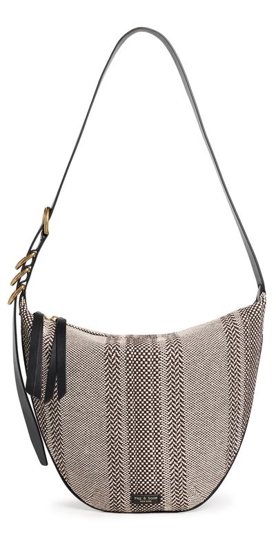 rag & bone rag & bone Mercer Medium Hobo Bag Dark Brown One