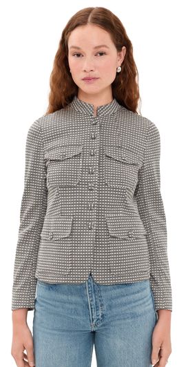 rag & bone rag & bone Mercer Ponte Blazer Black Plaid