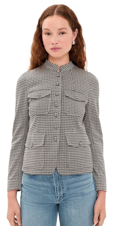 rag & bone rag & bone Mercer Ponte Blazer Black Plaid