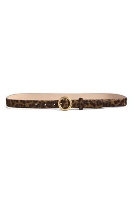 rag & bone rag & bone Mia Genuine Calf Hair Leather Belt