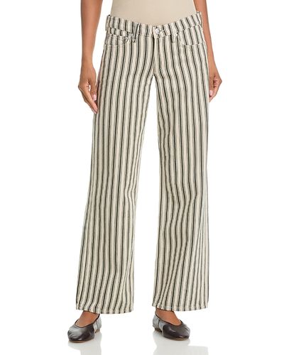 Rag & Bone rag & bone Mid Rise Straight Jeans in Green Stripe