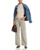Rag & Bone rag & bone Mid Rise Straight Jeans in Green Stripe - 2