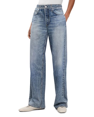 Rag & Bone rag & bone Miramar Cotton Terry Wide Leg Sweatpant Jeans in Scarlet