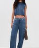 rag & bone rag & bone Miramar Satin Mica Bubble Top Jasper - 5