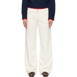 rag & bone rag & bone Off-White Cam Relaxed Straight Jeans