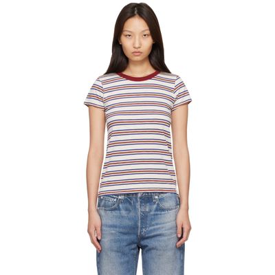 rag & bone rag & bone Off-White 'The Slub Stripe' T-Shirt