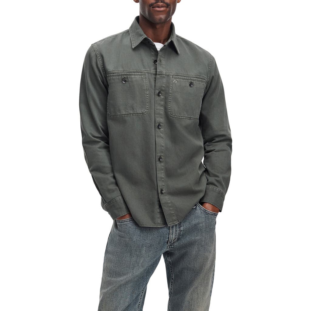 rag & bone rag & bone Overdyed Denim Button-Up Work Shirt