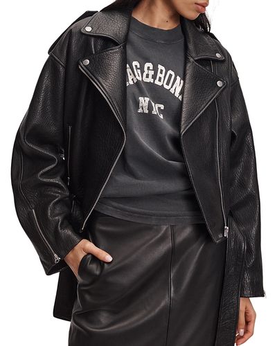 Rag & Bone rag & bone Penelope Leather Moto Jacket