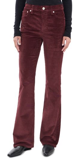 rag & bone rag & bone Peyton Corduroy Mid Rise Pants Dkburgcord