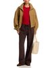 Rag & Bone rag & bone Phoebe Featherweight Drawstring High Rise Wide Leg Jeans in Dark Brown - 2