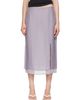 rag & bone rag & bone Purple Suki Organza Midi Skirt - 1