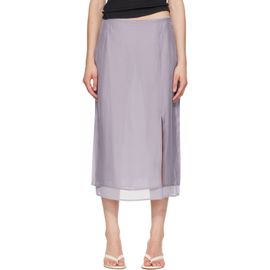 rag & bone rag & bone Purple Suki Organza Midi Skirt
