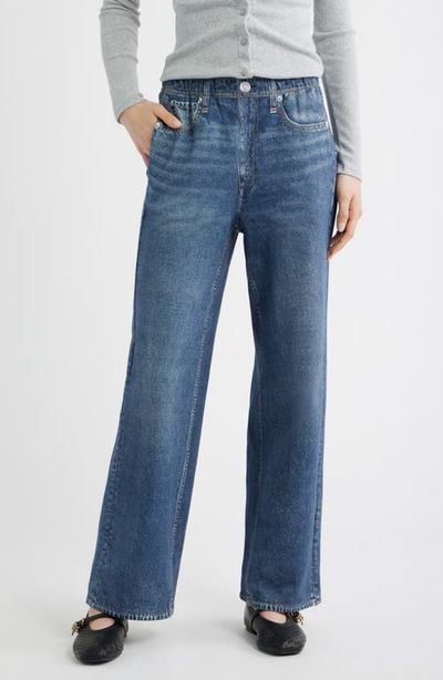 rag & bone rag & bone rb Miramar Ankle Length Pull On Wide Leg Sweatpant Jeans